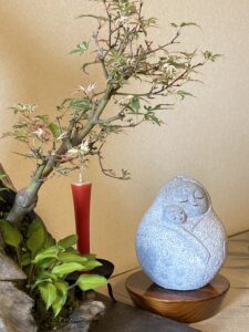 RENO　手元供養　猫　お地蔵さん　石あかり　姫だるま